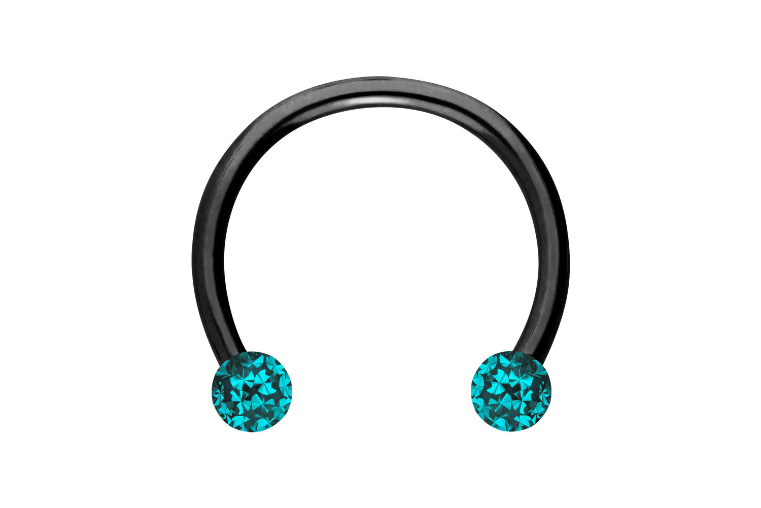 Titan Hufeisenring Piercing EPOXY-KUGELN